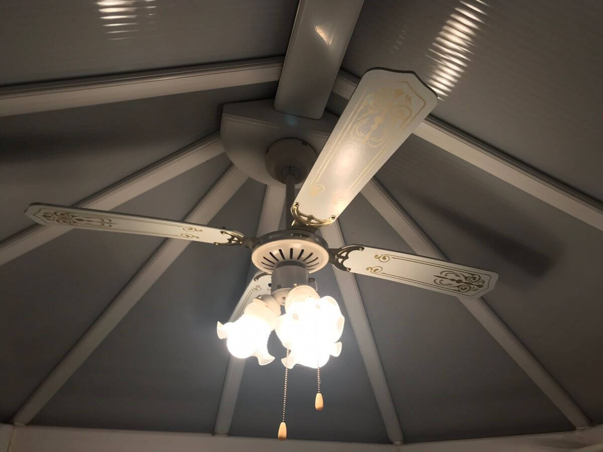 Conservatory Lighting Ideas - Light-Fan Combination